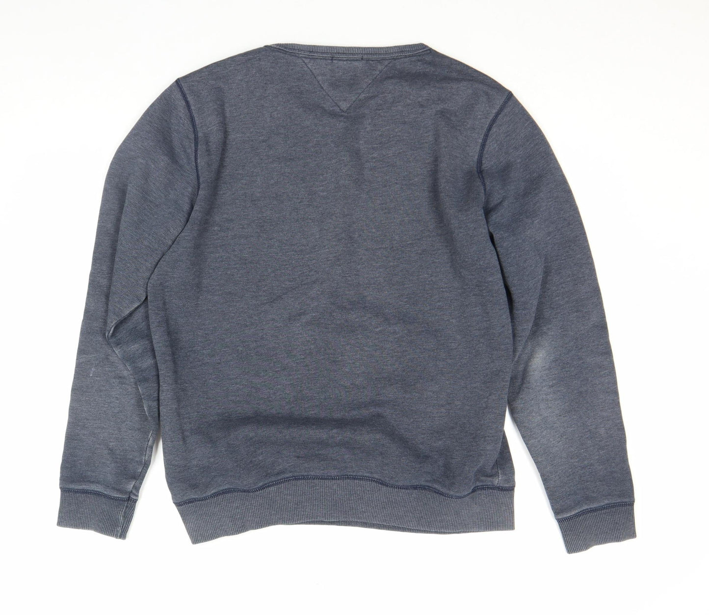 Mens UK Size L Hilfiger Denim Blue Pullover Sweatshirt