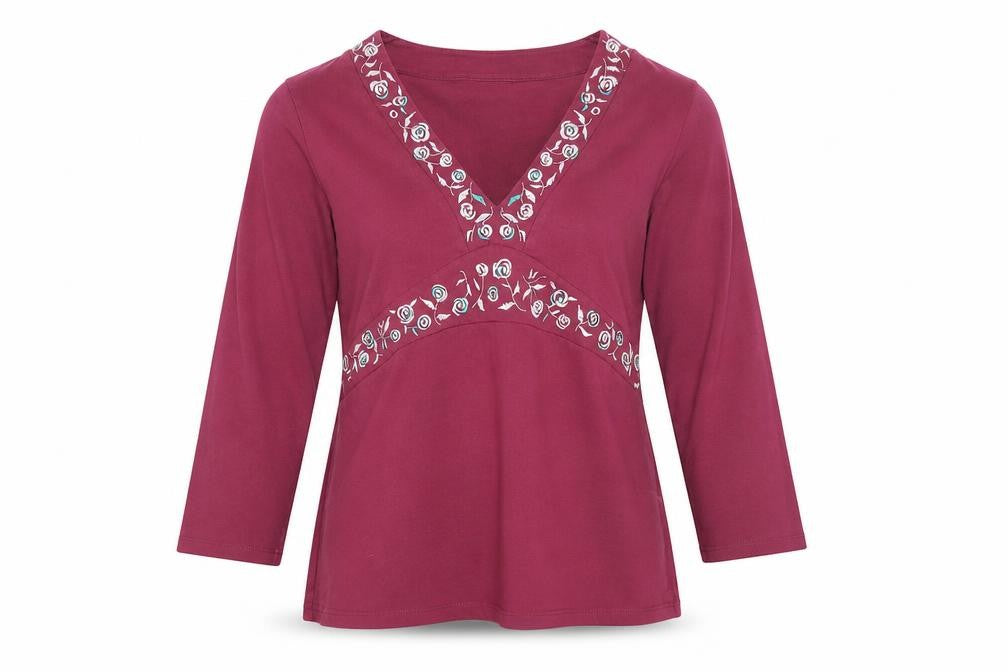 Womens UK Size 14 NEXT Red Tunic T-Shirt