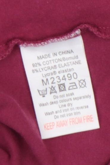 Womens UK Size 14 NEXT Red Tunic T-Shirt