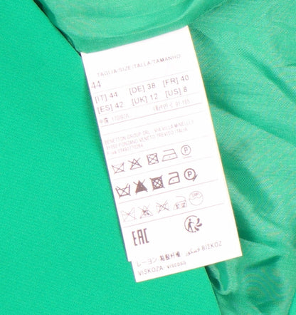Womens UK Size 12 United Colors of Benetton Regular Green Blazer