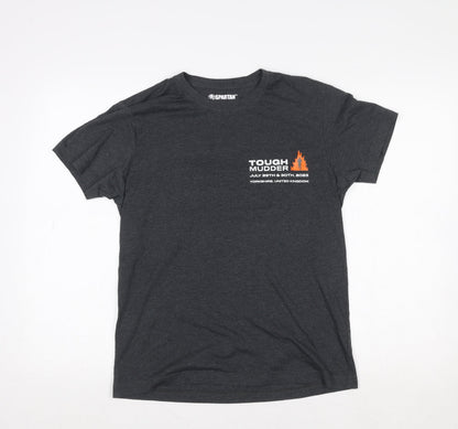 Womens UK Size S Spartan Grey Basic T-Shirt