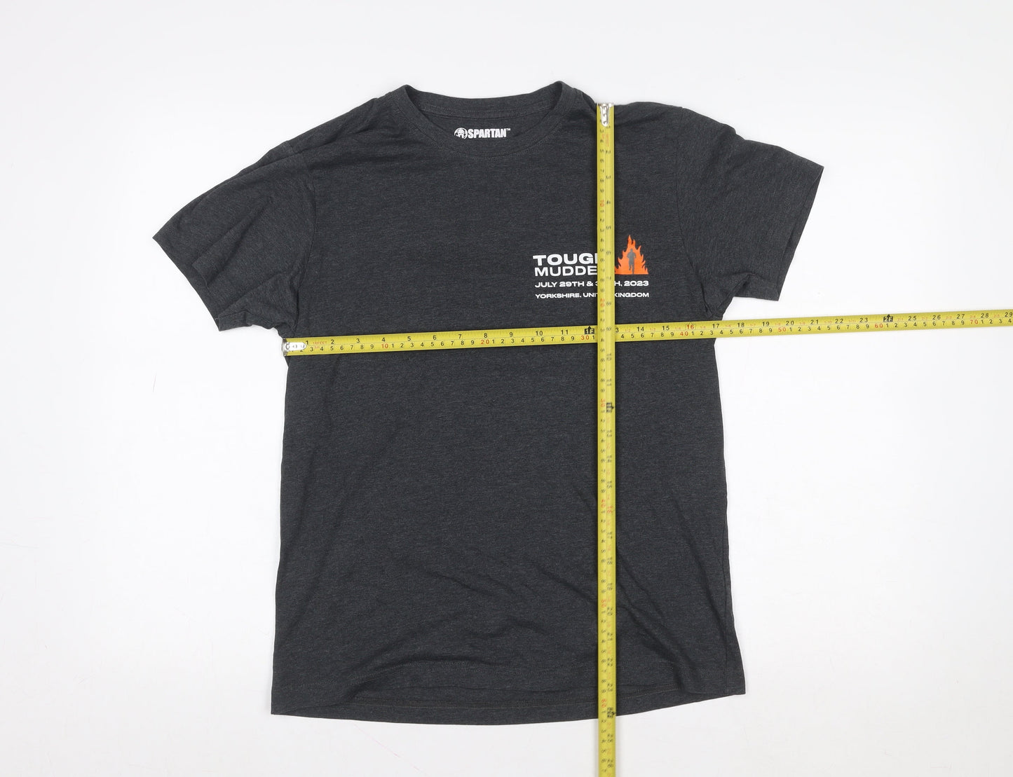Womens UK Size S Spartan Grey Basic T-Shirt