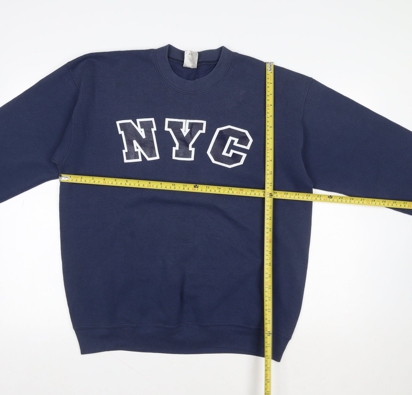 Womens UK Size L Fruit of the Loom Blue Pullover Sweatshirt