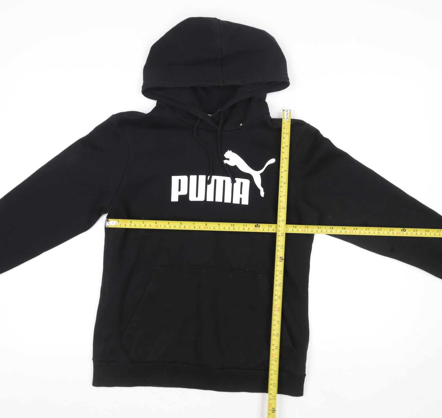 Mens UK Size L PUMA Black Pullover Hoodie