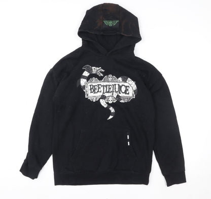 Boys UK Size 13-14 Years Beetlejuice Black Pullover Hoodie
