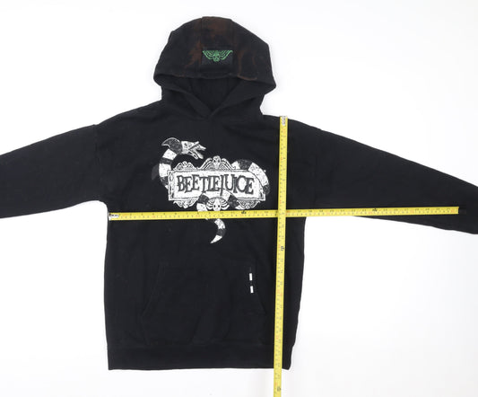 Boys UK Size 13-14 Years Beetlejuice Black Pullover Hoodie