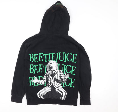 Boys UK Size 13-14 Years Beetlejuice Black Pullover Hoodie