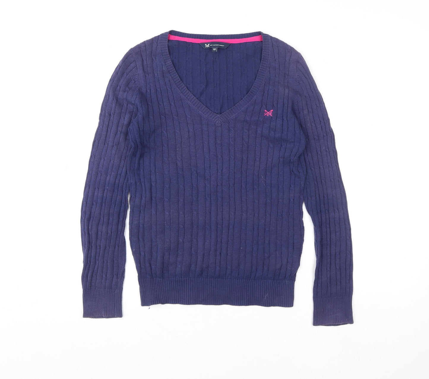Womens UK Size 10 Crew Clothing Company Blue Pullover Sweatshirt