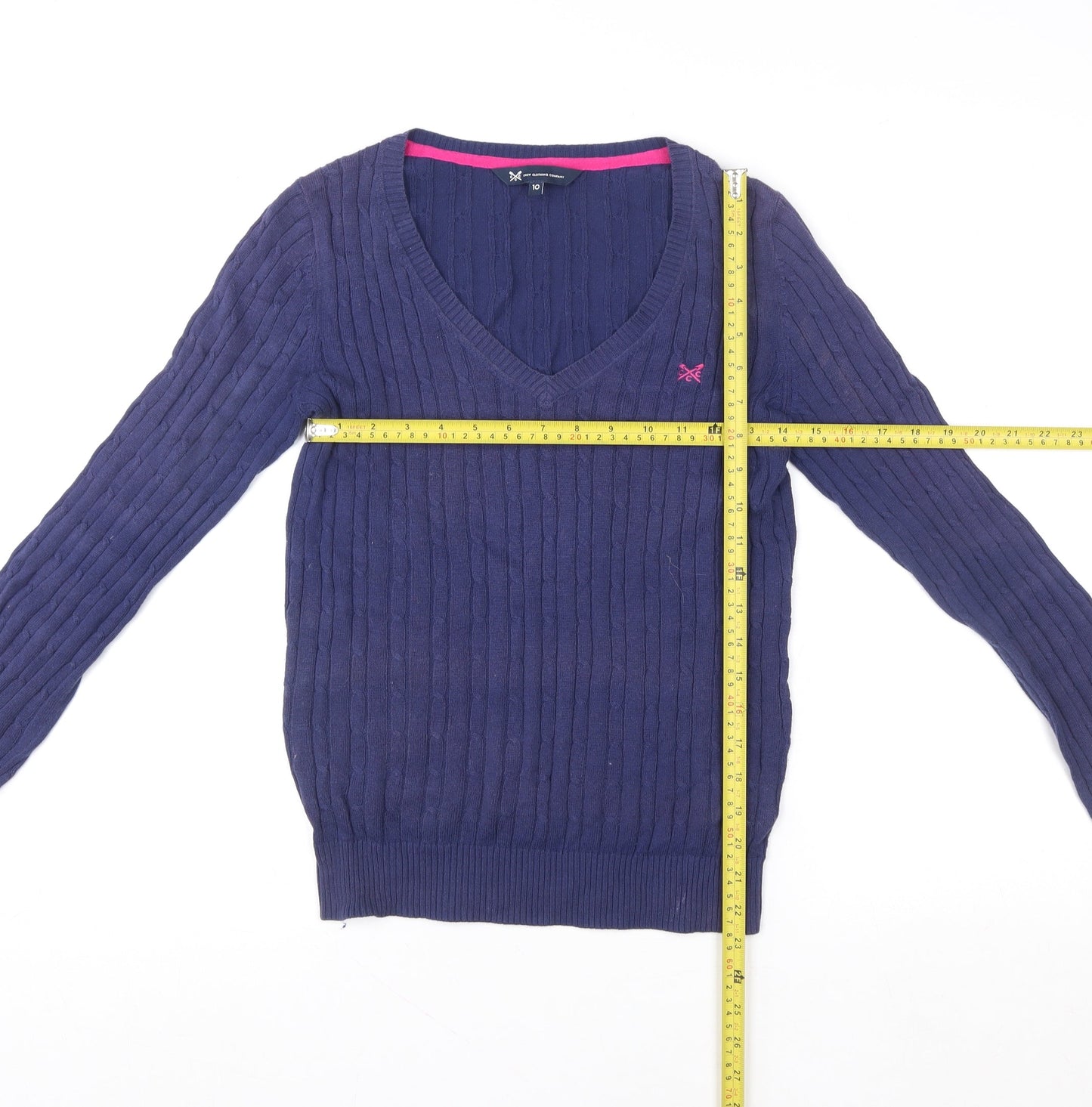 Womens UK Size 10 Crew Clothing Company Blue Pullover Sweatshirt
