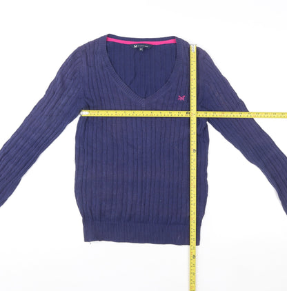 Womens UK Size 10 Crew Clothing Company Blue Pullover Sweatshirt