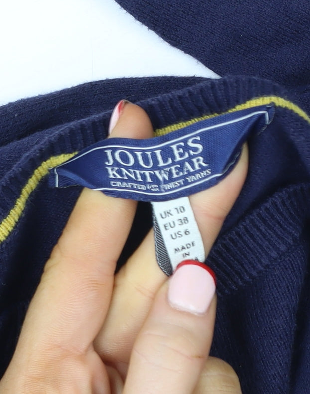 Womens UK Size 10 Joules Blue Pullover Sweatshirt