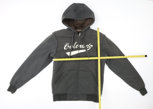 Mens UK Size S Cedarwood State Black Basic Jacket