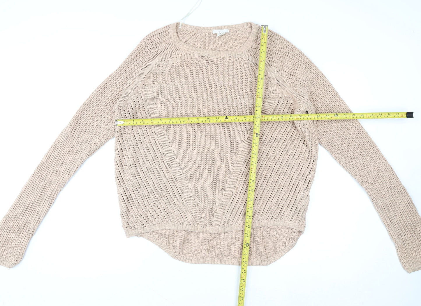Womens UK Size L H&M Beige Pullover Jumper