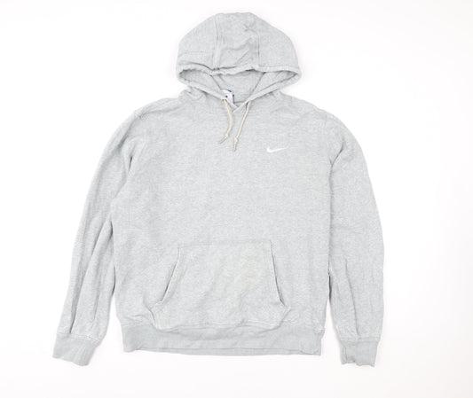 Womens UK Size L Nike Grey Pullover Hoodie