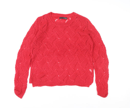 Womens UK Size 12 Atmosphere Red Pullover Jumper