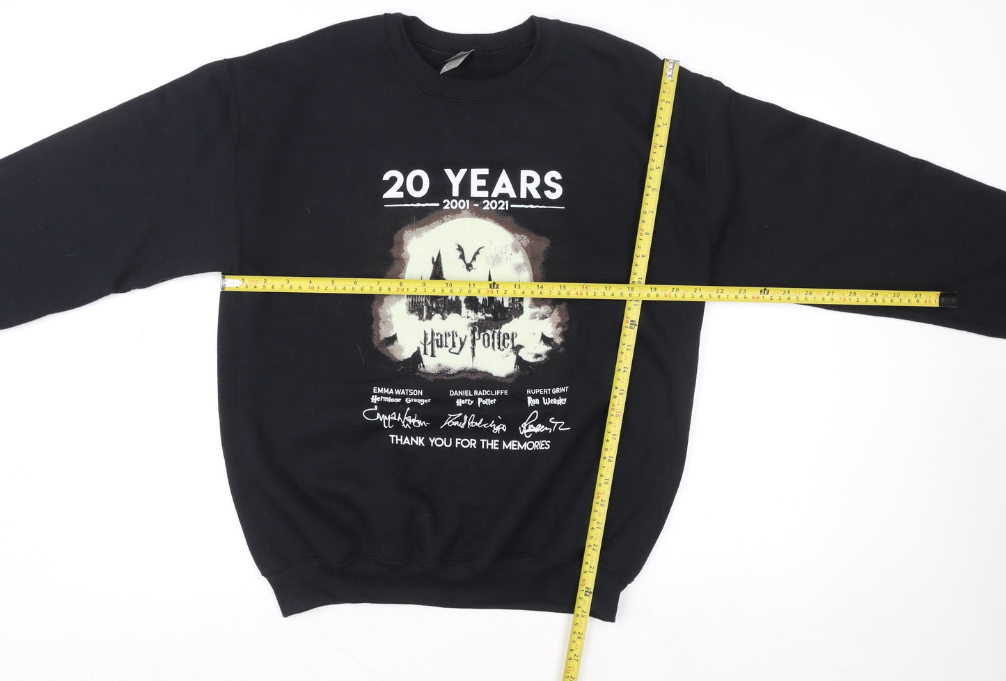Womens UK Size M Gildan Black Pullover Sweatshirt