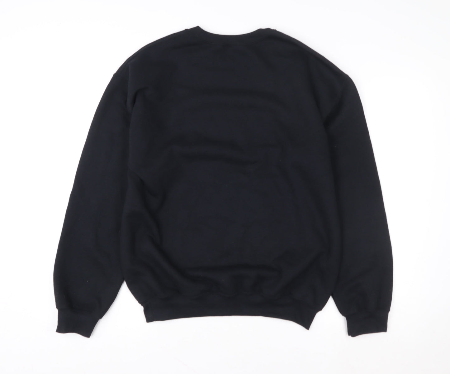 Womens UK Size M Gildan Black Pullover Sweatshirt