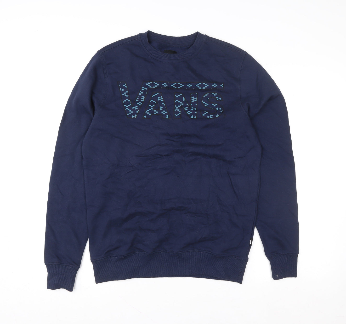 Mens UK Size XS VANS Blue Pullover Sweatshirt