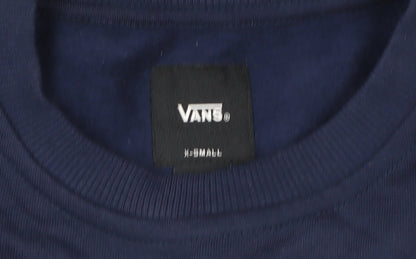 Mens UK Size XS VANS Blue Pullover Sweatshirt