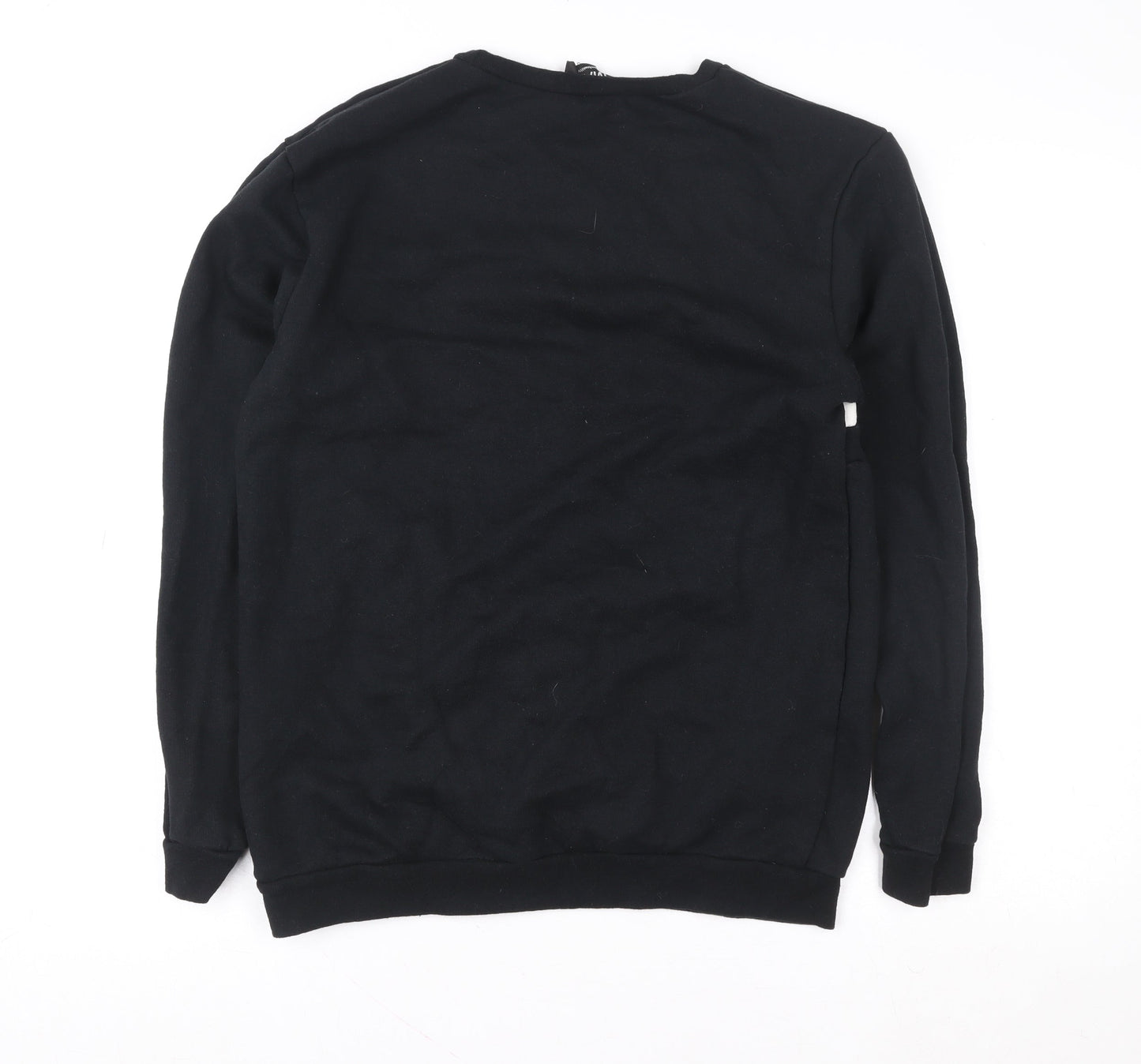 Mens UK Size M boohooMAN Black Pullover Sweatshirt