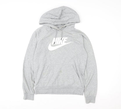 Womens UK Size XS Nike Grey Pullover Hoodie