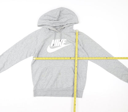 Womens UK Size XS Nike Grey Pullover Hoodie