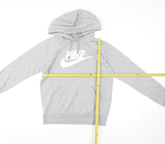 Womens UK Size XS Nike Grey Pullover Hoodie