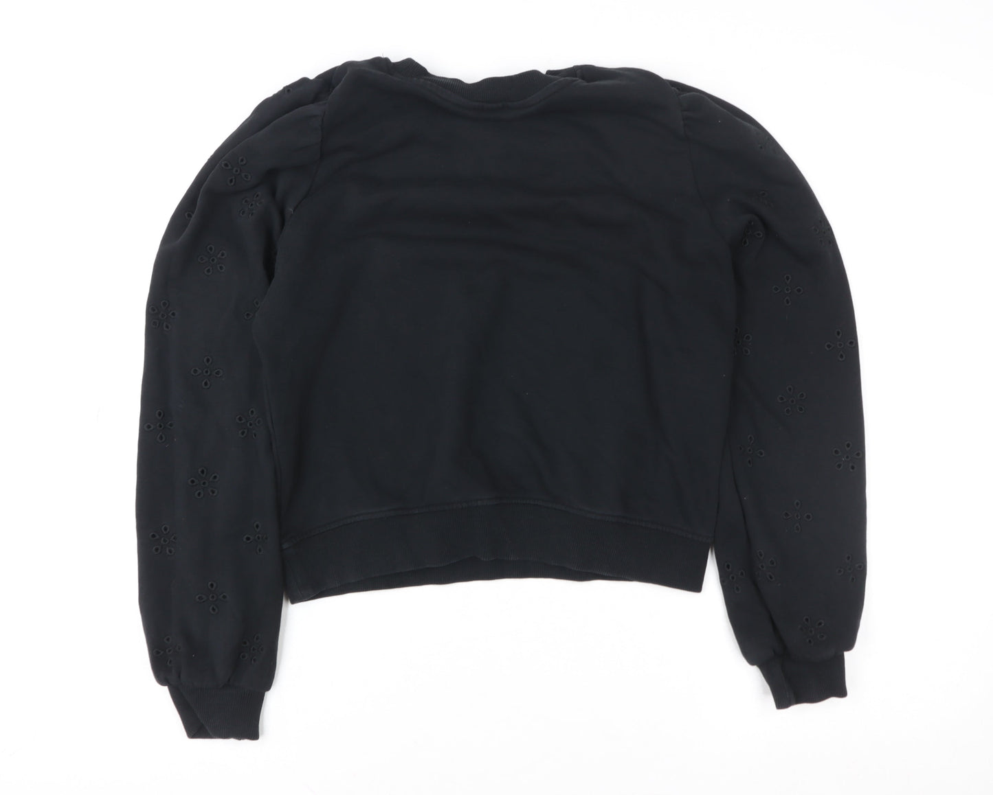 Womens UK Size 12 H&M Black Pullover Sweatshirt