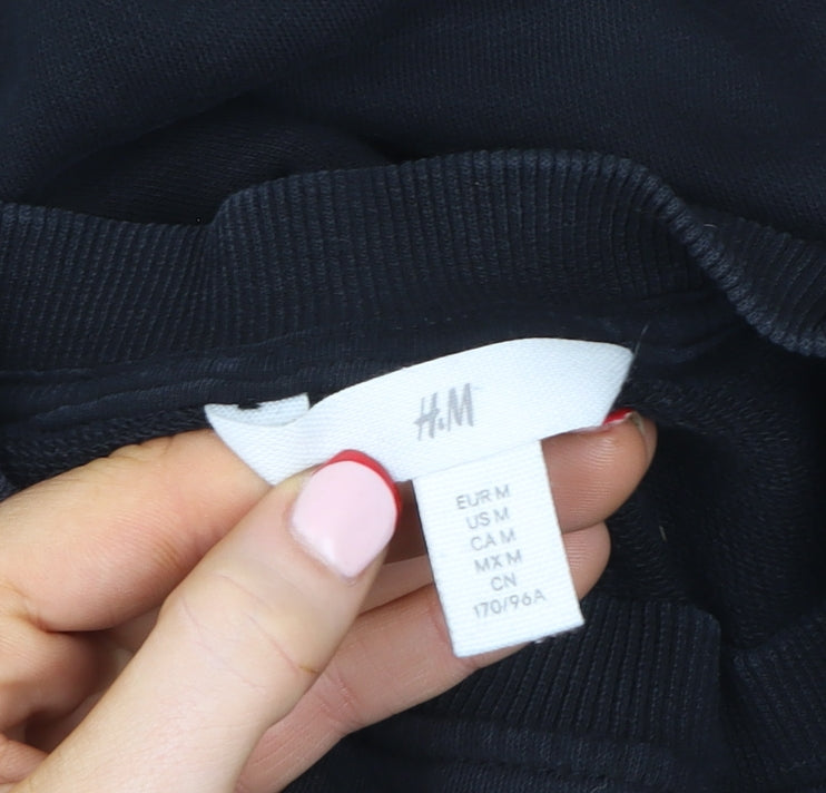 Womens UK Size 12 H&M Black Pullover Sweatshirt