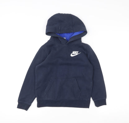 Boys UK Size 6-7 Years Nike Blue Pullover Hoodie