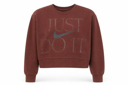 Womens UK Size S Nike Brown Pullover Sweatshirt