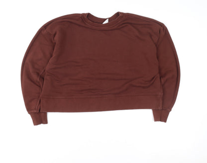 Womens UK Size S Nike Brown Pullover Sweatshirt