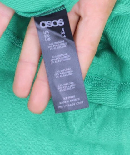 Womens UK Size 4 ASOS A-Line Jersey Skirt