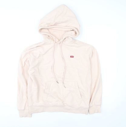 Womens UK Size XS Levi's Beige Pullover Hoodie
