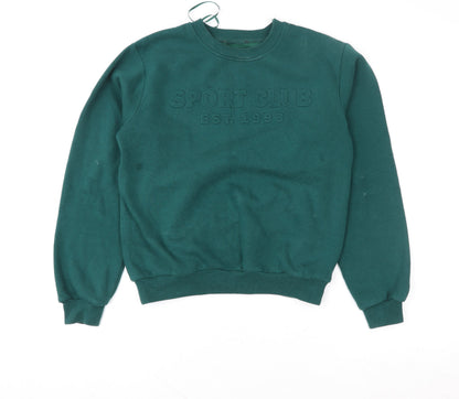 Womens UK Size S Selects Green Pullover Sweatshirt