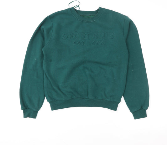 Womens UK Size S Selects Green Pullover Sweatshirt