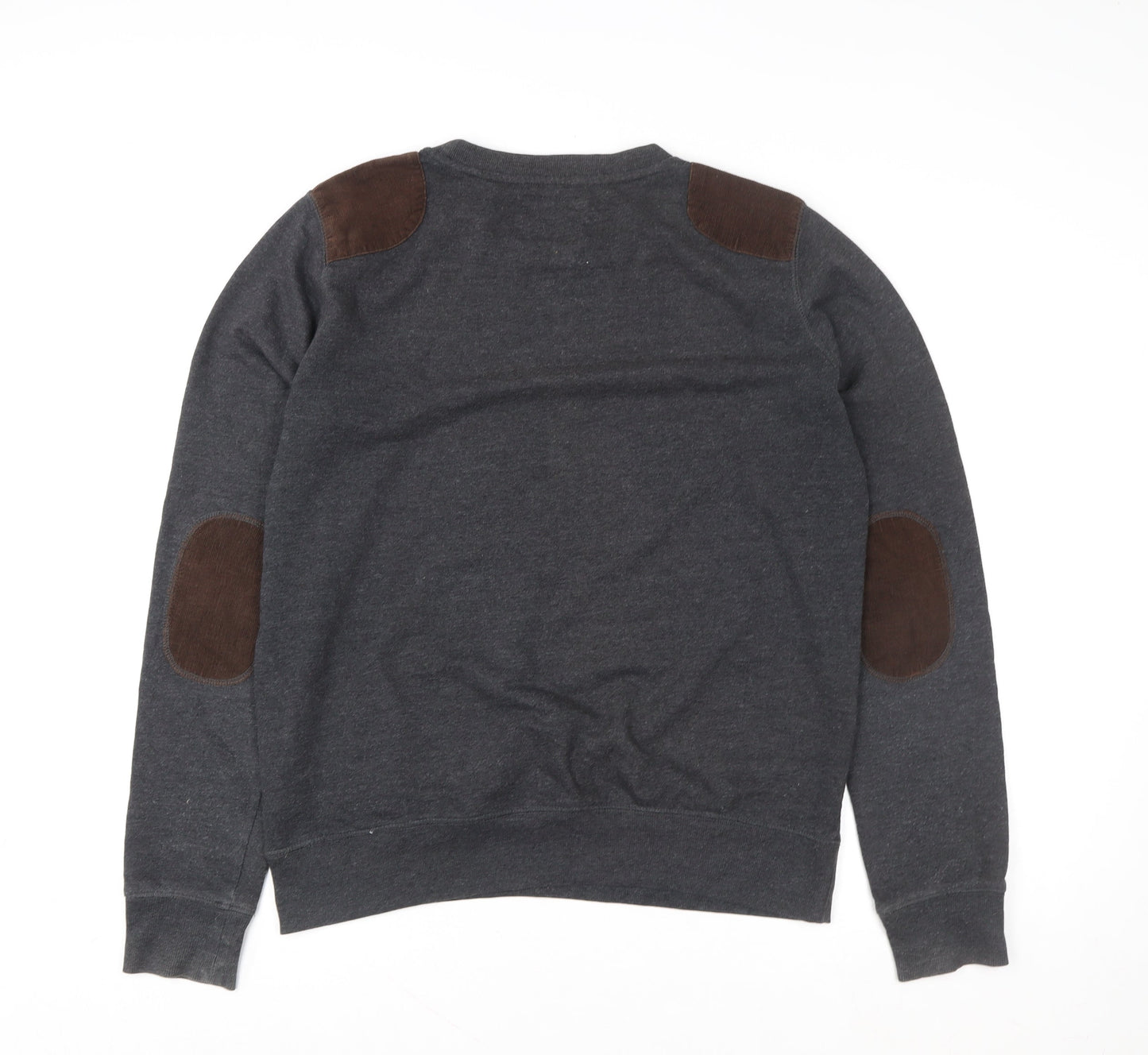 Mens UK Size L Brave Soul Grey Pullover Sweatshirt