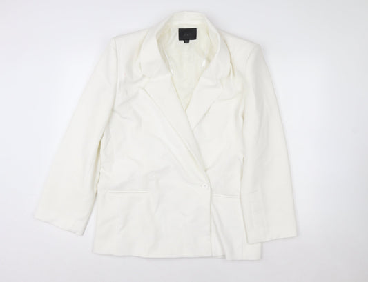 Womens UK Size 8 Zara Regular White Blazer