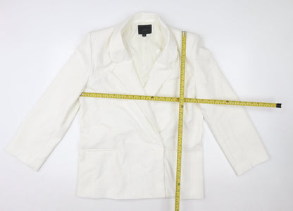 Womens UK Size 8 Zara Regular White Blazer