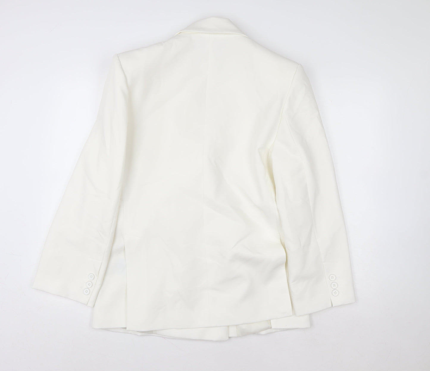 Womens UK Size 8 Zara Regular White Blazer