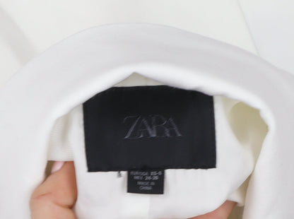 Womens UK Size 8 Zara Regular White Blazer