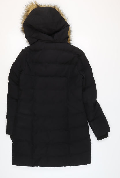 Womens UK Size XS Oasis Black Puffer Jacket