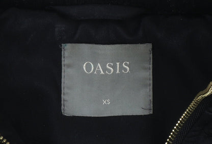 Womens UK Size XS Oasis Black Puffer Jacket