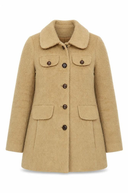 Womens UK Size 8 Therapy Beige Overcoat