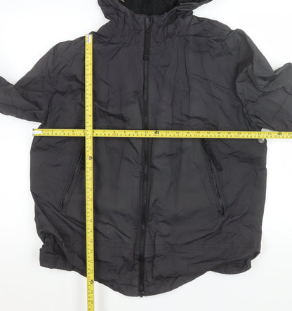 Womens UK Size XL St. George by Duffer Black Windbreaker Coat