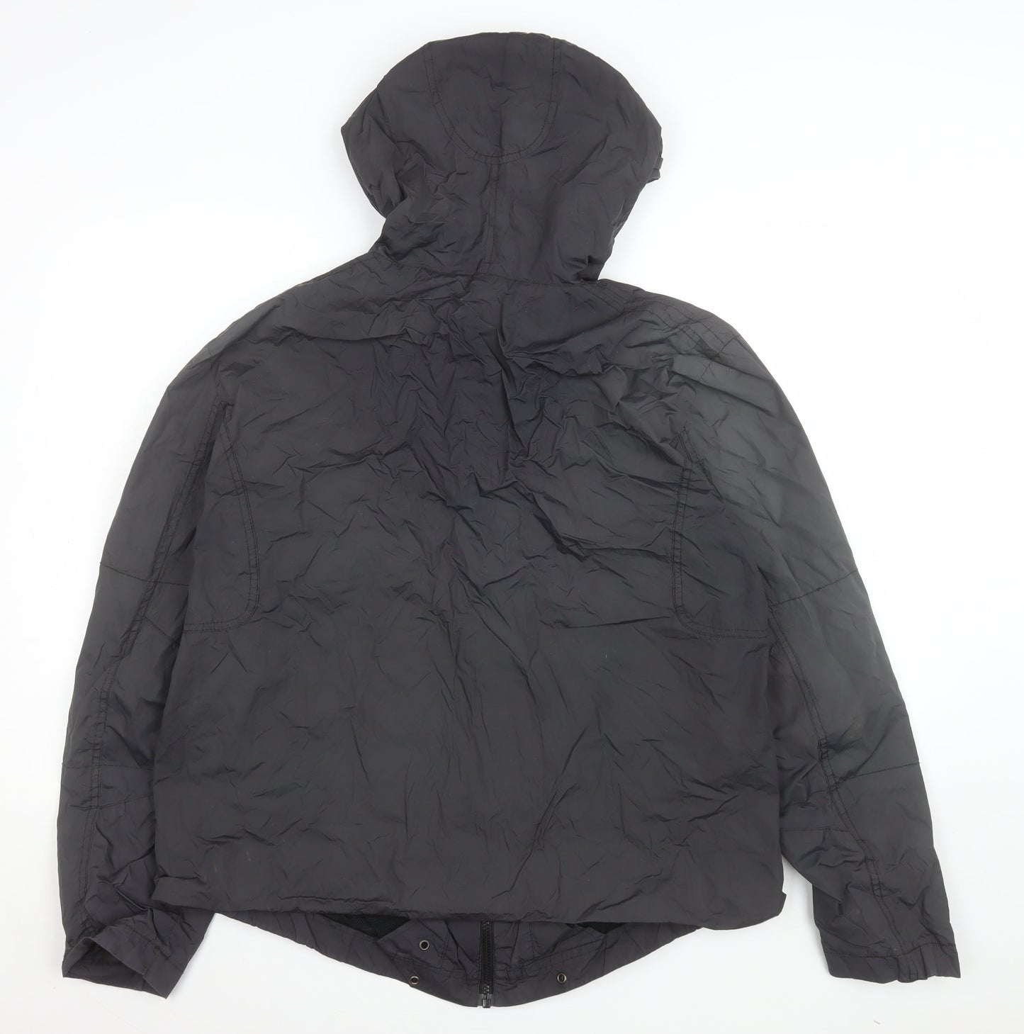 Womens UK Size XL St. George by Duffer Black Windbreaker Coat