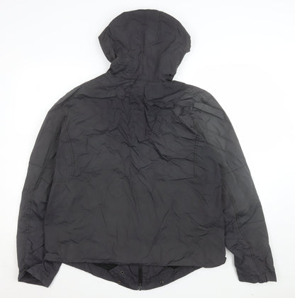 Womens UK Size XL St. George by Duffer Black Windbreaker Coat