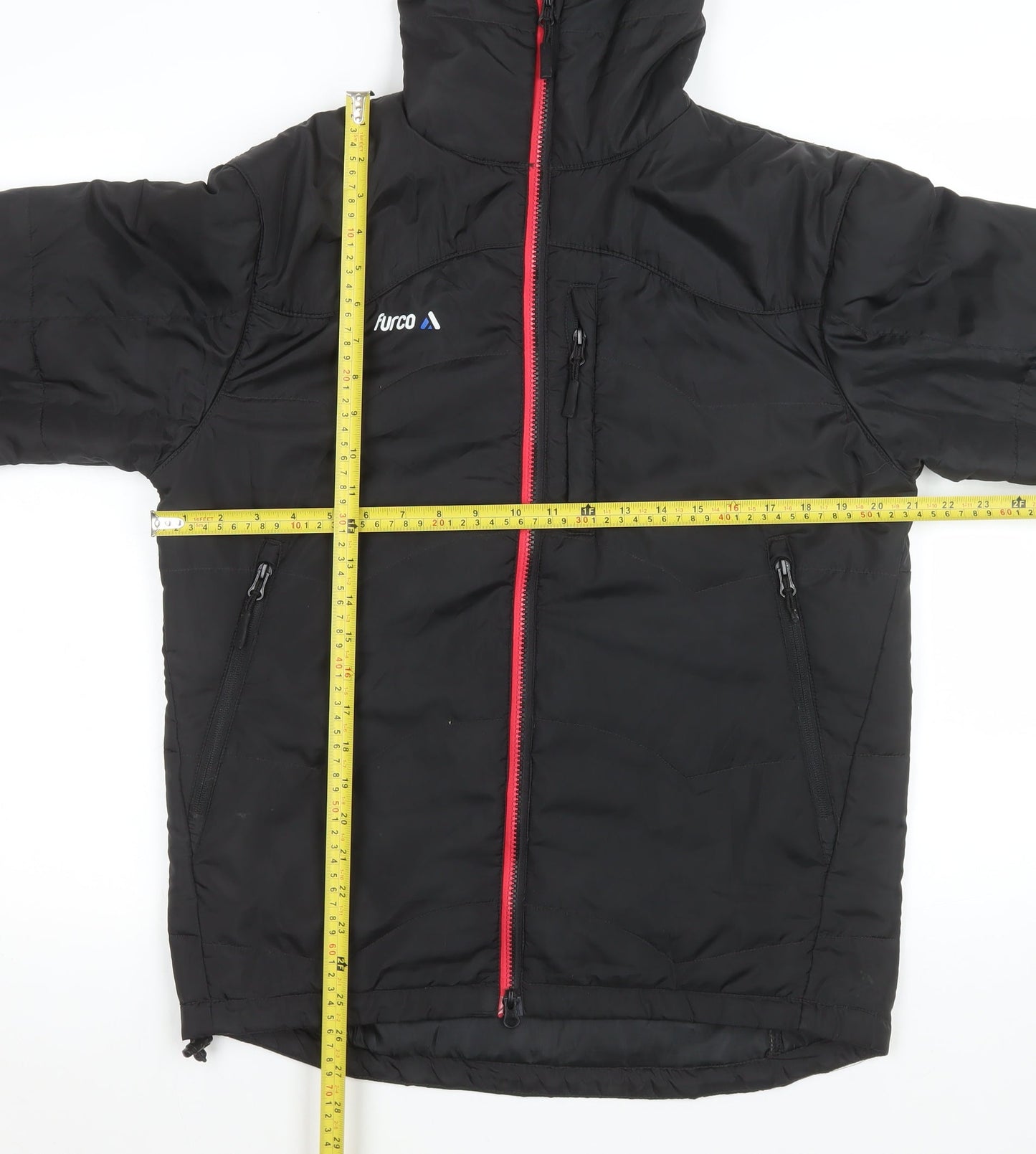 Womens UK Size M Furco Black Puffer Jacket