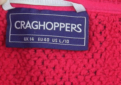 Womens UK Size 14 Craghoppers Pink Fleece