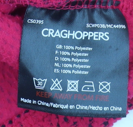 Womens UK Size 14 Craghoppers Pink Fleece